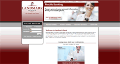 Desktop Screenshot of landmarkbankla.com