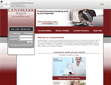 Tablet Screenshot of landmarkbankla.com